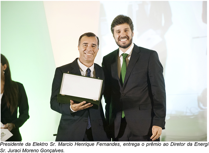 A ENERGI recebe o Prêmio Fornecedor Elektro
